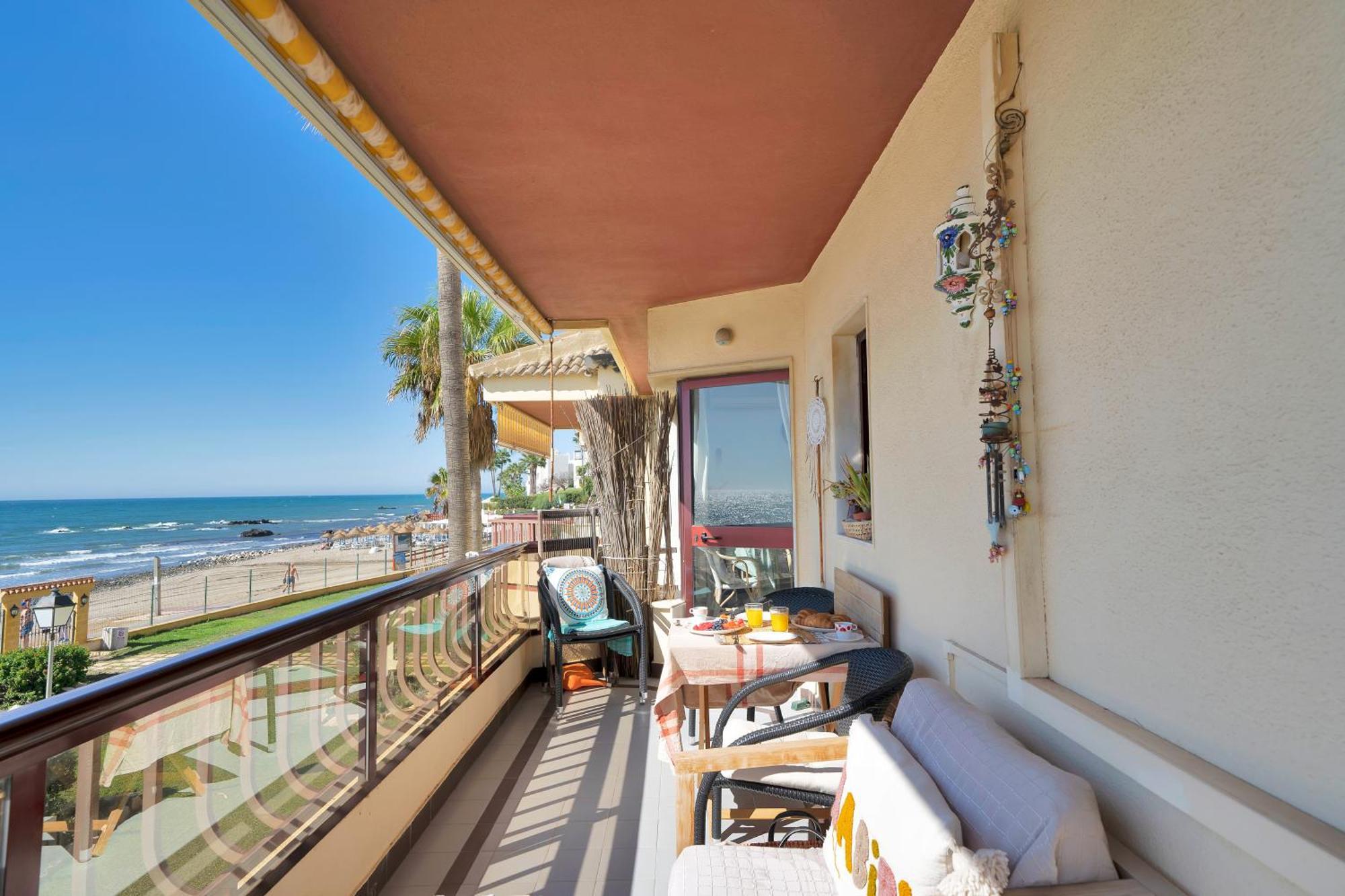 Casa Mar Apartamento Front Beach Con Wifi, Piscina, Padel Y Tenis - Lubina Del Sol Sitio de Calahonda Exterior foto